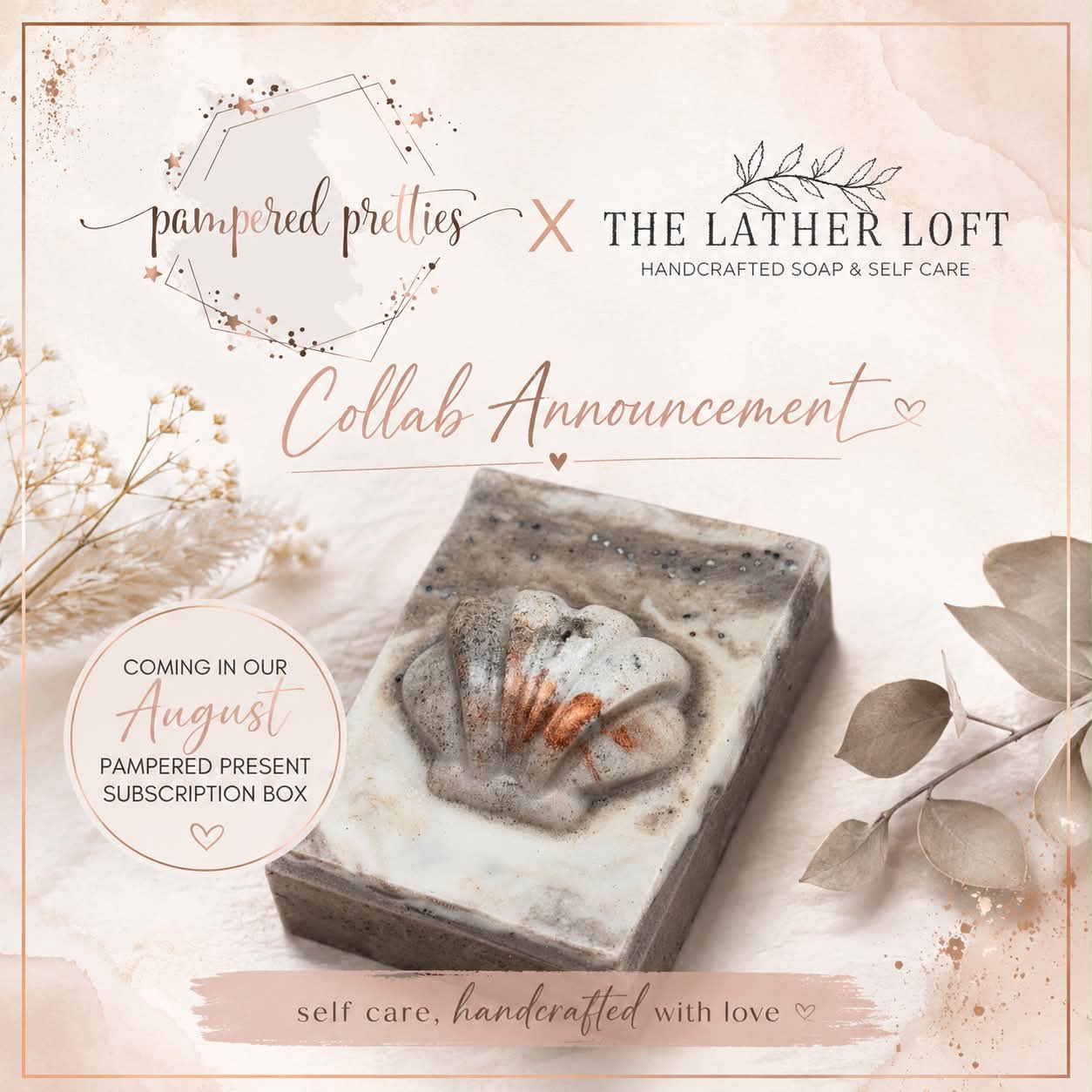 Sandy Shores - August Goat Milk Soap of the Month - Pampered Pretties x The Lather Loft