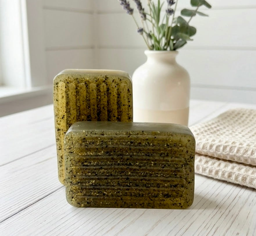 Citrine Clay - Green Zeolite & Kelp Facial Bar