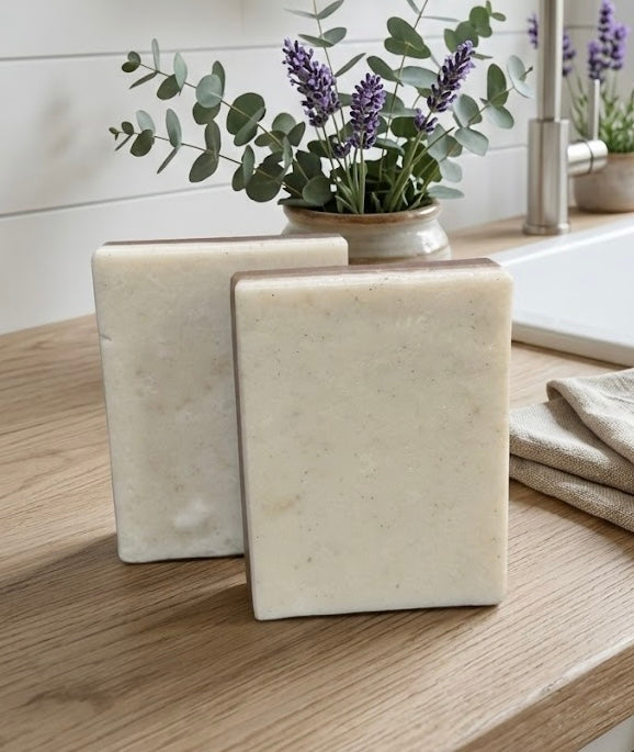 Almost Naked  - Cocoa & Vanilla Goat Milk Soap Bar (unscented)