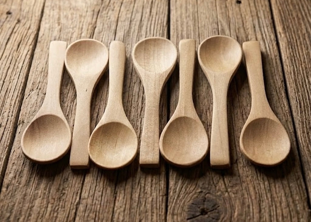 Small Wooden Scoops