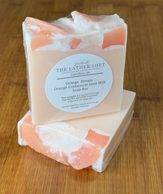 Orange Dream - Orange Creamsicle Goat Milk Soap Bar