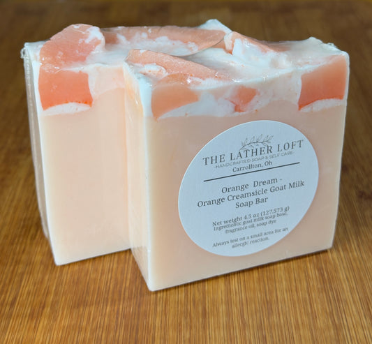 Orange Dream - Orange Creamsicle Goat Milk Soap Bar