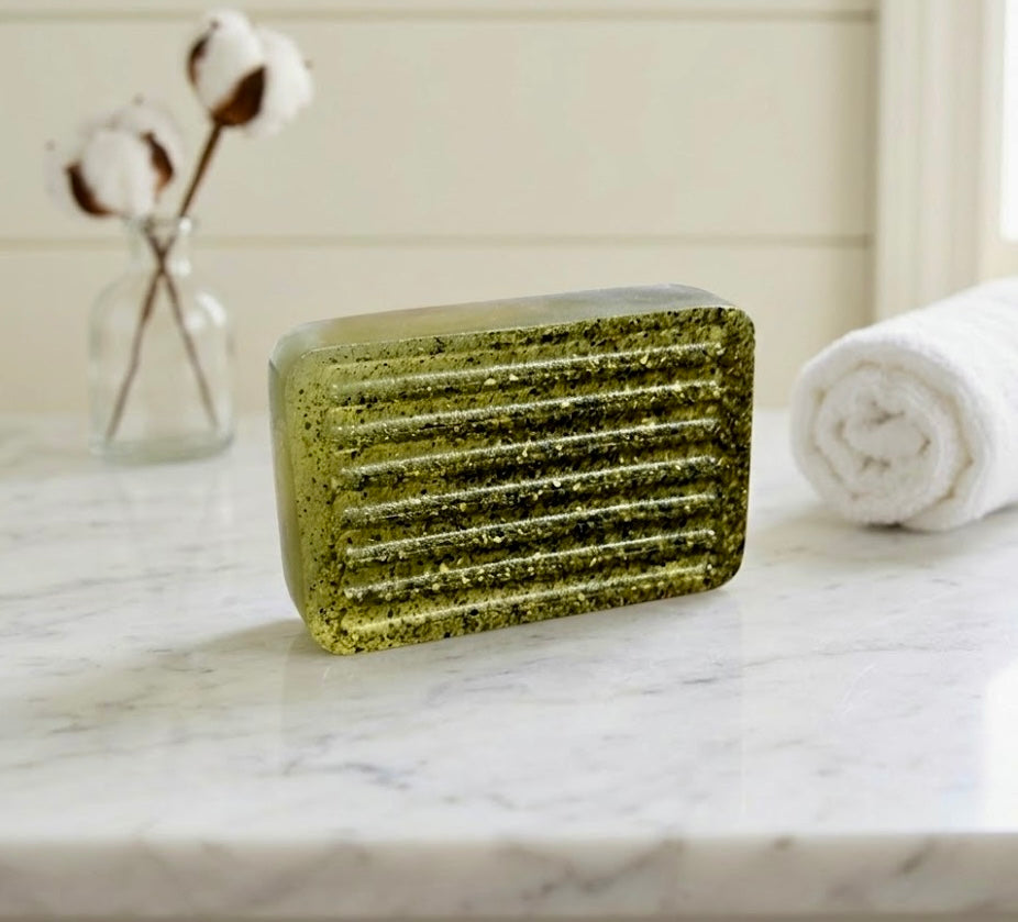 Citrine Clay - Green Zeolite & Kelp Facial Bar